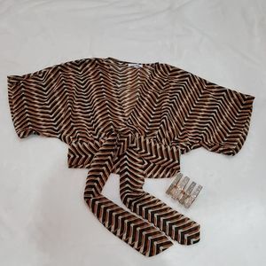 Host Pick!! Crop Top Tie Front